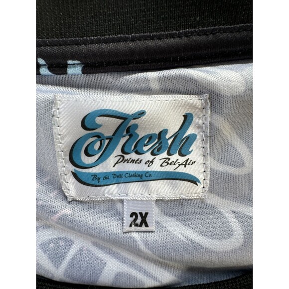 Fresh Prints of Bel Air‎ Multi-Color Printed Shirt Adult  2X - HEM UNDONE - Picture 7 of 10